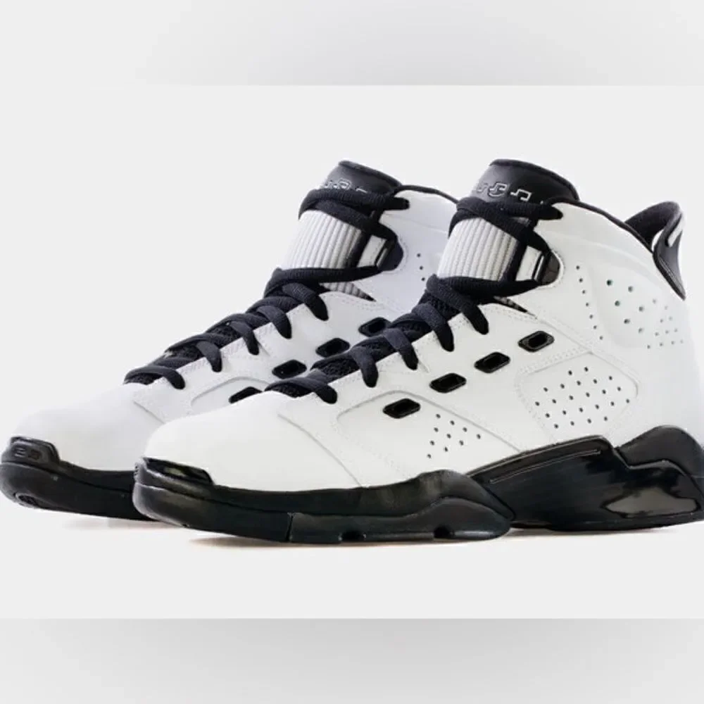 Nike Air Jordan 6 Motorsports White Black Sneakers  Size 12